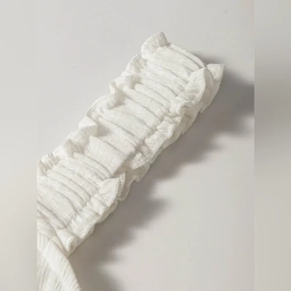 White Ruffle Top - Picture 8 of 10